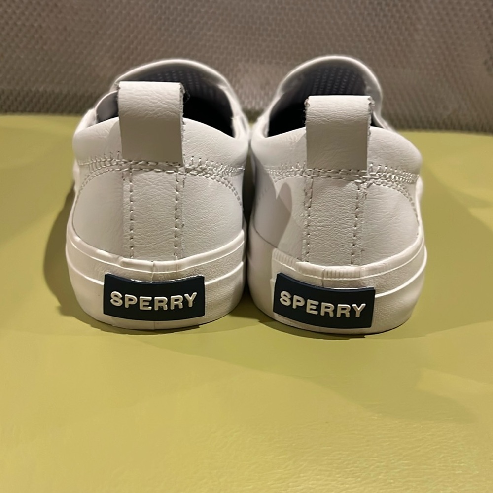 Sperry Top-Sider white slip on shoes